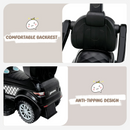 OLAKIDS 4 in 1 Ride on Push Car, Toddlers Stroller Sliding Walking Toy with Horn, Music, Lights, Removable Guardrails and Handle OLAKIDS