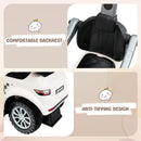 OLAKIDS 4 in 1 Ride on Push Car, Toddlers Stroller Sliding Walking Toy with Horn, Music, Lights, Removable Guardrails and Handle OLAKIDS