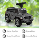 OLAKIDS Kids Ride on Push Car, Licensed Jeep Foot-to-Floor Sliding Toddler Toy with Engine Sound