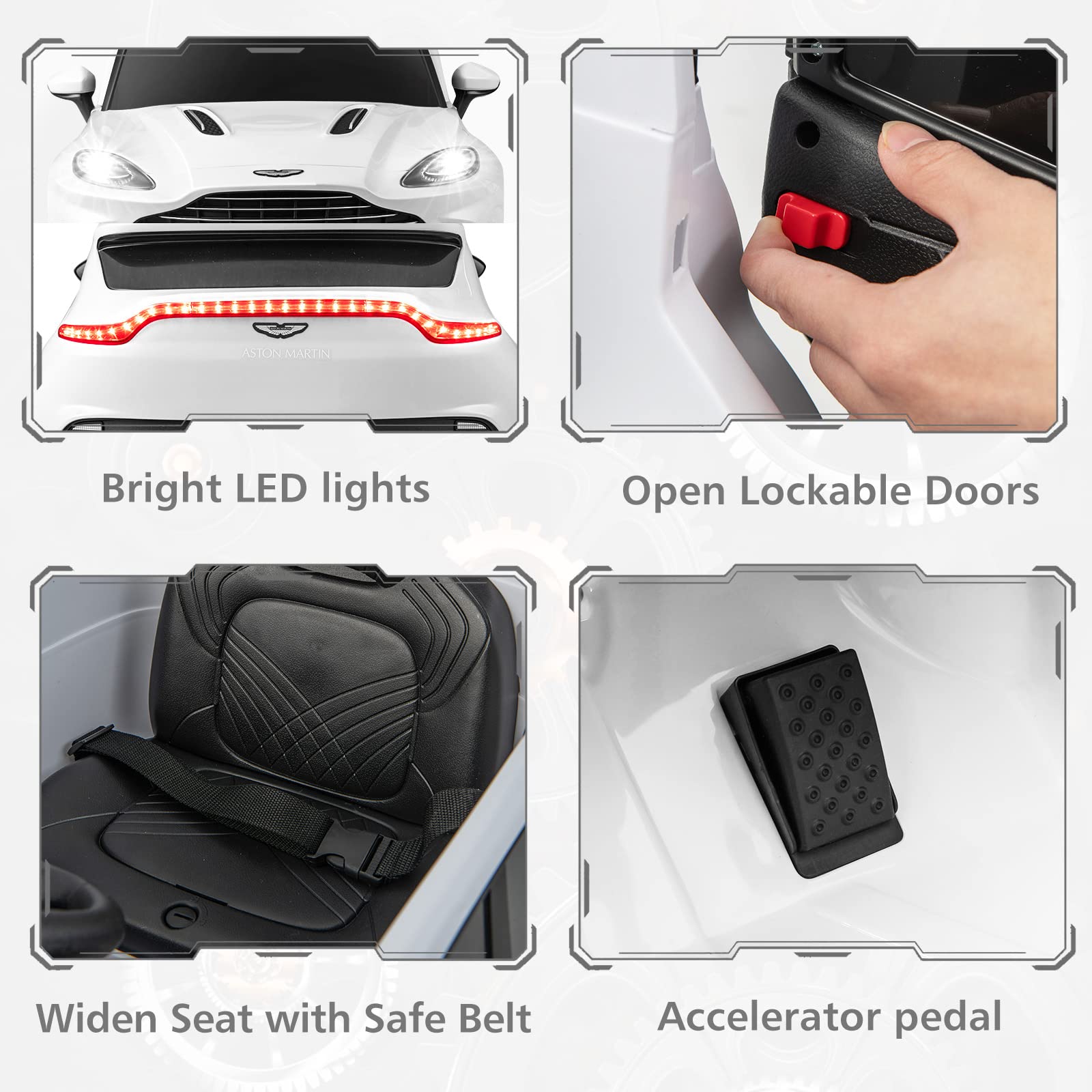 OLAKIDS Kids Ride on Car, 12V Electric Vehicle with Remote Control