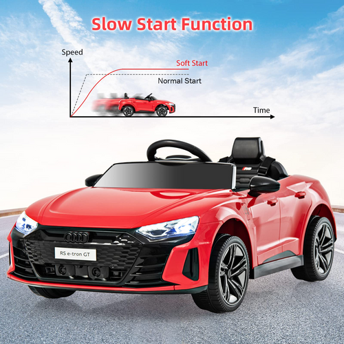 OLAKIDS 12V Kids Ride On Car, Licensed Audi RS e-tron GT Electric Vehicle with Remote Control OLAKIDS