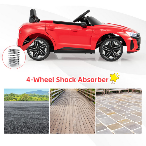 OLAKIDS 12V Kids Ride On Car, Licensed Audi RS e-tron GT Electric Vehicle with Remote Control OLAKIDS
