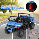 12V Electric Vehicle Dump Truck with Remote Control, Dump Bed and Extra Shovel OLAKIDS