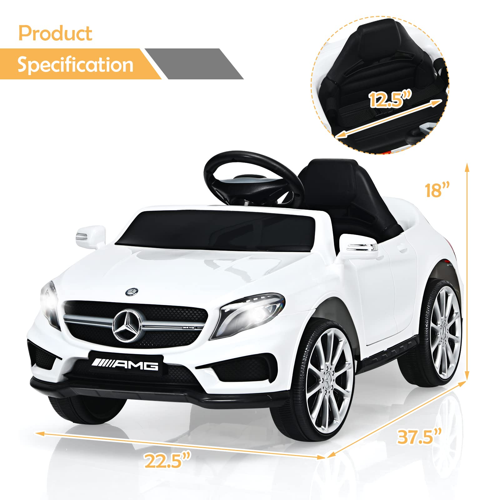 12V Electric Kids Ride On Carr with Remote Control OLAKIDS