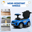 OLAKIDS 4 in 1 Ride on Push Car, Toddlers Stroller Sliding Walking Toy with Horn, Music, Lights, Removable Guardrails and Handle OLAKIDS